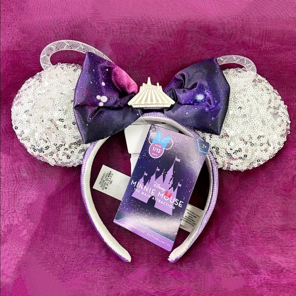 Minnie Mouse Main Attraction Space Mountain Ears💜 - Picture 4 of 12